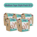 Bambo Nature Diapers size 3(M28 - Tape Style) Pack Of 5. 