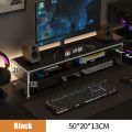 Double-Deck Computer Monitor Holder Transparent PC Screen Stand Bracket Desktop Display Storage Organizers For Office Working Queena. 