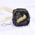 blue Coin purse for girls Shiny Sequins Purple Color-changing coin bag Mini wallet with sequins for Kids' accessories Fashion accessories Coin storage Keychain attachment Small gift. 