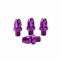4PCS Durable Aluminum Alloy Bike Brake Lever Adjuster Screws Purple Lightweight Bike Brake Adjuster Screws Compact 10mm Brake Lever Adjuster Bolts Bicycle Brake Lever Screws Replacement Parts. 