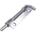 Hardware Spring Loaded Metal Security Barrel Bolt Latch 3.5" Long Silver Tone. 
