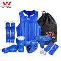 Wesing 8 Pieces Set Martial Arts Gear Boxing Gloves, Helmet, Shin Guards Wushu Sanda Protectors. 