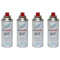 Hans High Pressure Propane/Butane Gas Canister (4 Pieces) - (500Ml). 