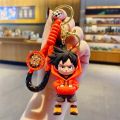 Luffy Key Rings Anime Silicone Key Rings Cute with Cartoon Character. 