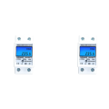 JINMY 2X Din Rail Digital Single Phase Reset Zero Energy Meter AC 220V Kwh Voltage Current Power Consumption Meter A. 