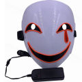 New Creative LED Halloween Clown Glow Mask White Green Blue Red Crying Smile Clown. 