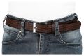WildHorn Nepal Casual 100% Genuine Leather Brown Belt for Men (WHBLT528BROWN). 