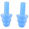 Kqueebee 1 Pair Swimming Dive Flexible Silicone Ear Plugs Earplug Blue & 2 Pcs Aluminum Travel Adjusting Screw Carabiner Clip. 