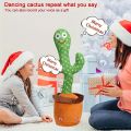 Repeating Dancing Cactus Toy: Talking, Singing, and Mimicking Fun. 