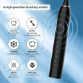 X-3 Sonic Electric Toothbrush | 6 Brushing Modes | 42,000 VPM High-Frequency Vibration | IPX7 Waterproof | USB Rechargeable | 4 Replacement Brush Heads. 