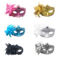 Dance Party Diamond Venetian Mask Feather Flower Wedding Carnival Performance Costume Sexy Lady Mask Masquerade Christmas. 