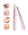 Eyebrow Trimmer For Women  Eye Browser Trimmer  Trimmer For Face, Lips, Nose Hair Removal. Electric Pencil Shape Epilator With Light, Easy To Carry Machine For Women. 