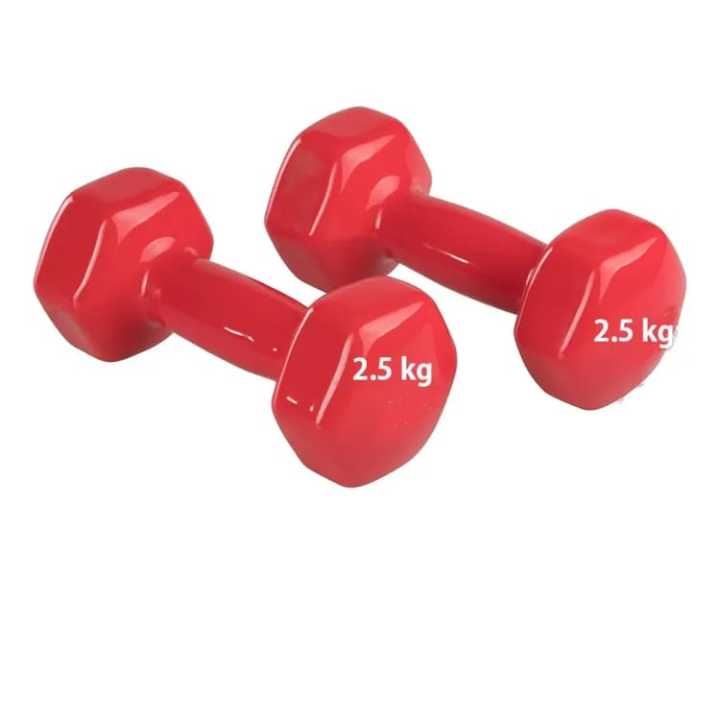 2.5Kg Vinyl Hex Dumbbells (Pair), 2.5 Kg Dumbell, 5 Kg Hexa Dumbells Total