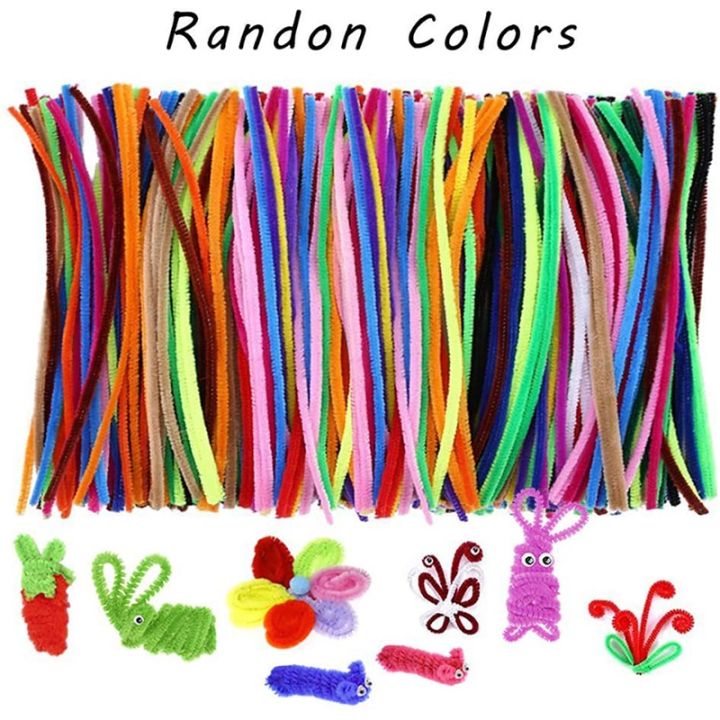 200%20Pcs%20Random%20Colors%20Pipe%20Cleaners%20Chenille%20Stem%206mmx12%20Inch%20For%20DIY%20Art%20Crafts%20Decorations%20-%20Image%202