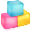 Gift 5*5cm Ice Cube Pinch Toy Stress Relief Mochi Transparent Ice Block Tofu Shape Sensory Toy Children. 