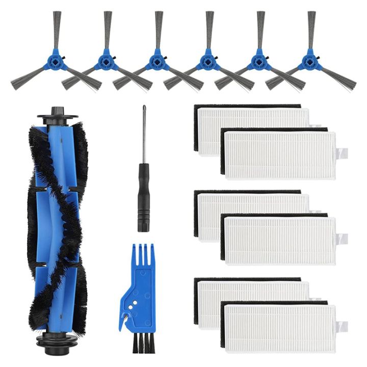 Kit Accessori Compatibili Eufy RoboVac 11S/30/15 – 4 Spazzole Laterali E Strumento Pulizia Multiuso