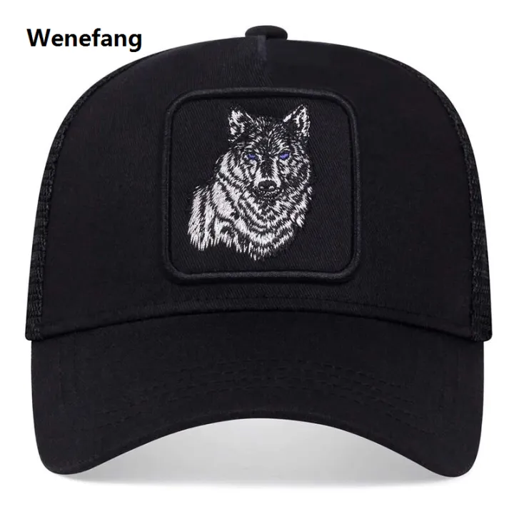 Wenefang%20Hip%20Hop%20Black%20wolf%20Embroidery%20Baseball%20Caps%20Summer%20Mesh%20Snapback%20Hats%20For%20Women%20Men%20casquette%20Trucker%20Cap%20-%20Image%202