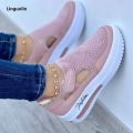 Linguolin Sneakers Women Shoes Woman Tennis Shoes Canvas Shoe Female Casual Shoes Ladies Sport Shoes Platform Sneaker Hollow Out Shoes. 
