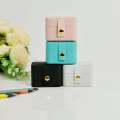 1pc mini portable minimalist jewelry storage box, suitable for displaying and storing rings, necklaces, earrings. 