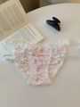 KT Babes* Pure Lust Wind Ice Silk Panties Women's Thin Cutout Breathable Pure Lust Lace Women's Briefs. 