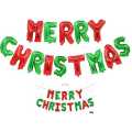 Merry Christmas Letter Balloons Banner, Christmas Backdrops for Photography, Red and Green With 100 Pcs Multicolor Balloons. 