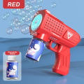 10 hole handheld fully automat atling children's blowing bubblebubble machine without battery and bubble water. 