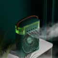 3 in 1 Portable Cooler Table Fan With Ice Water Compartment Cooling with Five Atomizer and Timer.. 