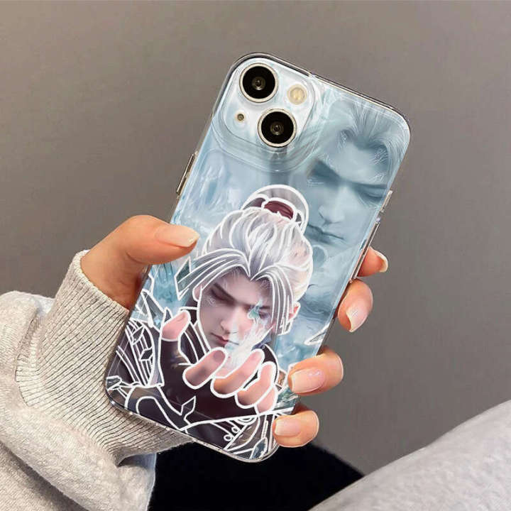 Xiaoyan Transparent Anti Drop Phone Apple 16 Doupo Cangqiong Full Pack Cartoon Case Medusa 15Pro Xiao Xuner