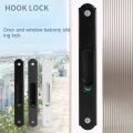 New Stainless Steel Sliding Door Lock Invisible Embedded Lock Door Handle Lock Durable Window Latch Sliding Door. 