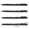 RHS Online 4PCS Calligraphy Pen Set Black Calligraphy Ink Pen Art Marker Set for Beginners Writing Drawing. 