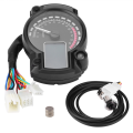 Motorcycle Universal Digital Tachometer 14000RPM Tachometer Digital Speedometer LED LCD Water Temperature Gauge Motorcycle Speedometer. 