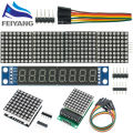 MAX7219 Dot Matrix Module Microcontroller Module Control Module Display Module 4 In One Display With 5P Line For Arduino. 