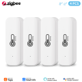 Wenefang Tuya Zigbee Temperature And Humidity Sensor APP Remote Monitor New For Smart Home Var SmartLife Work With Alexa Google. 
