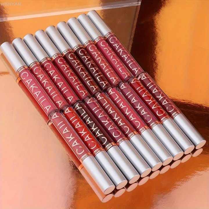 WENYAN%20CAKAILA%206-Color%20Lip%20Gloss%20Lipstick%20Set%20Liquid%20Matte%20Velvet%20Matte%20Women's%20Makeup%20Long-lasting%20Waterproof%20Non-stick%20Cup%20Non-fade%20-%20Image%205