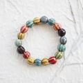 【New Arrivals】Summer Cool Feeling Ceramic Bracelet Bracelet Plate Beads Men's and Women's Watermelon Beads Literary Fan Small Fresh Style Pastoral Style Best Friend. 