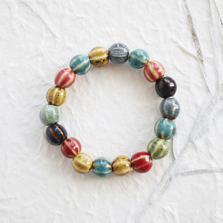 %E3%80%90New%20Arrivals%E3%80%91Summer%20Cool%20Feeling%20Ceramic%20Bracelet%20Bracelet%20Plate%20Beads%20Men's%20and%20Women's%20Watermelon%20Beads%20Literary%20Fan%20Small%20Fresh%20Style%20Pastoral%20Style%20Best%20Friend%20-%20Image%203
