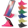 Universal Portable Three-Sided Triangle Desktop Stand Mobile Phone Pyramid Shape Holder Desktop Stand (Black). 