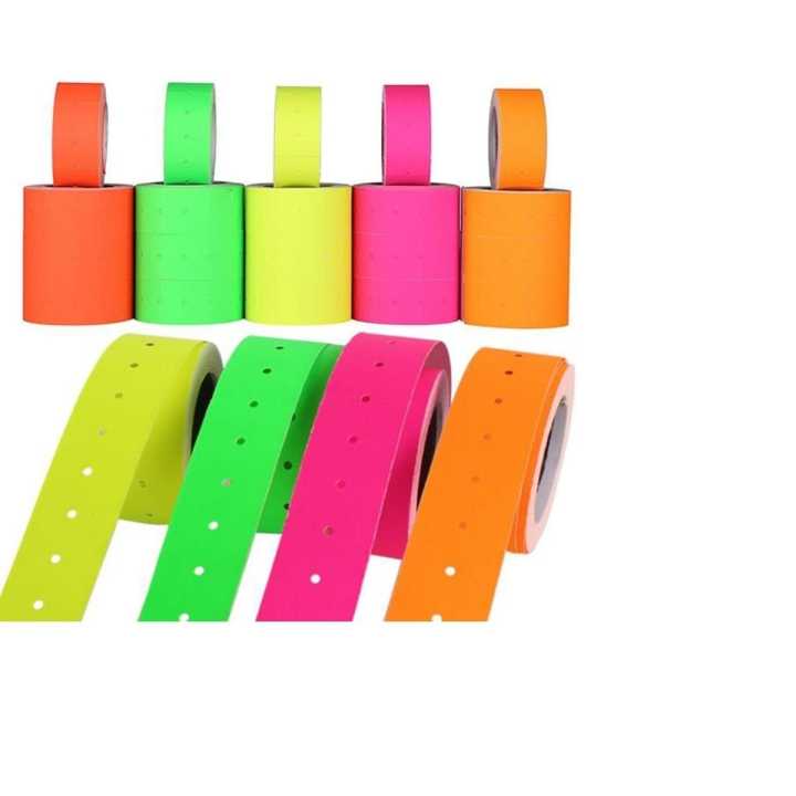 Two Line Colorful Price Roll Sticker for Price Label Machine-Sets Of ...