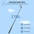 Long Selfie Stick Tripod With Lights Wireless Remote 170cm. 