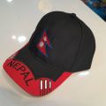 Nepal Flag Cap, Unisex adjustable Cap. 