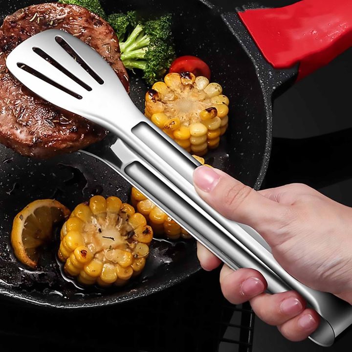 Stainless%20Steel%20Utility%20Serving%20Cooking%20Food%20Kitchen%20Tong%2023%20cm%20With%20Ergonomic%20Design%20-%20Image%205