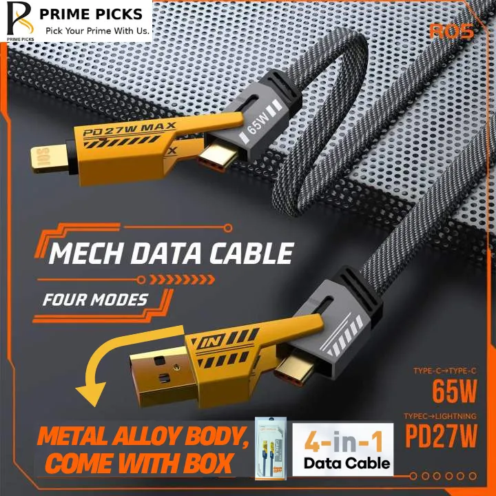 Prime%20Picks%20Metal%20USB%20Charging%20Cable%20Nylon%204%20in%201%20Fast%20Charging%20Cable%20(Type%20C/USB%20A/Lightning)%20Dual%20Type%20C%20PD%2027W%2065W%20Nylon%20Braided%20Cable%20%7C%20Flat%20Braided%20i-Phone%20Charging%20Cable%20with%20Velcro%20Multi%20Charging%20Cable%20Combo%20Type%20C/USB-A%20Ports%20-%20Image%203