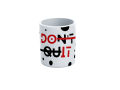 DO IT" / "DON'T QUIT" Polka Dot | Ceramic Coffee Mug. 
