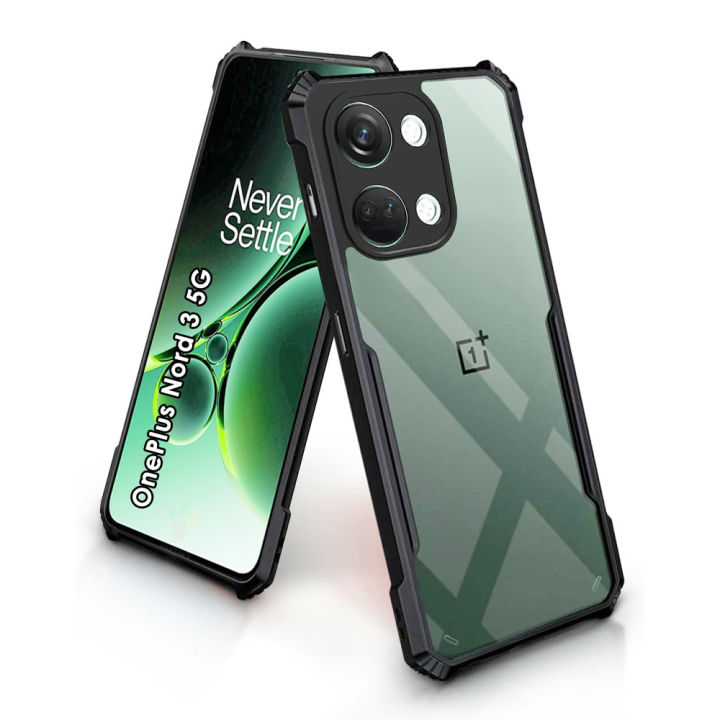 OnePlus Nord 5G Bumper Case Back Hard Transparent Clear