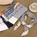 Spring and Autumn New Silk Scarf Women Retro Printed Headband Scarf Outdoor Small Soft Silky Wrap. 