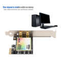 Wireless wireless PCIe card, 2.4G / 5G dual band wireless PCI Express card, Bluetooth 4.0 wireless network card 300 Mbps, supports Windows 7/8 / 8.1 /. 