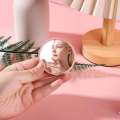1pc Round Makeup Portable Silicone Student Dormitory Desktop Small Gift Mini Handheld Pocket Mirror Home Decor. 