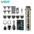 VGR Grooming Kit Hair Trimmer 6 In 1 Hair Clipper Nose Trimmer Shaver Body Trimmer Professional Rechargeable Metal Vintage V-106. 