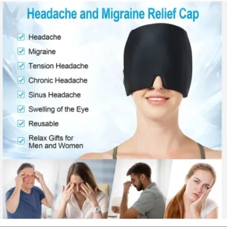 Migraine%20Relief%20Cap,%20Cold%20Therapy%20Headache%20Relief%20Hat/Ice%20Head%20Wrap/Ice%20Pack%20Mask,%20Cold%20Compress%20Headache%20Relief%20Cap%20for%20Tension,%20Sinus%20&%20Stress%20-%20Image%202