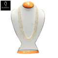 Kamdhenu White Indonesian Original White-Coin Pearl (Fresh Water Pearl) Necklace For Women. 